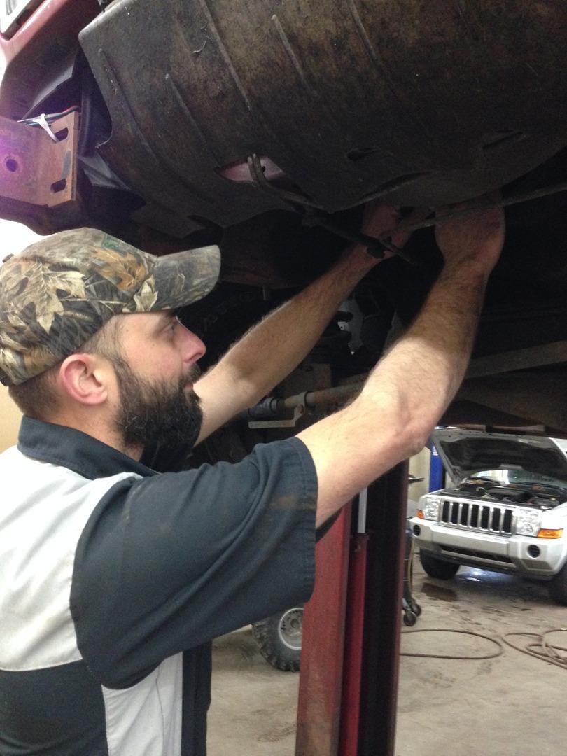 Nic servicing a wheel