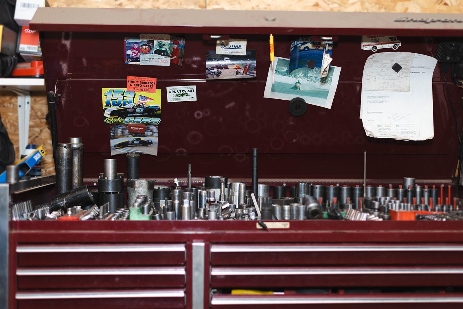 Sockets and tools in the Carr Craft shop